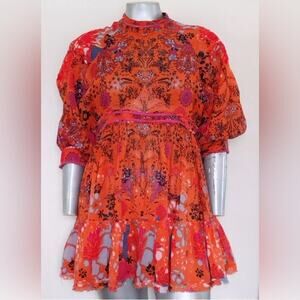 FREE PEOPLE frayed hem open back dress